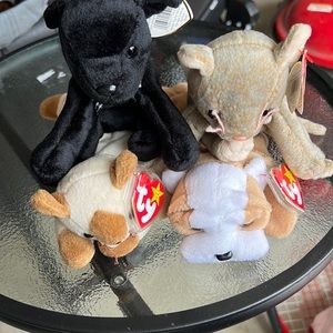 Ty 90’s Beanie Baby lot. Cats and dogs.
